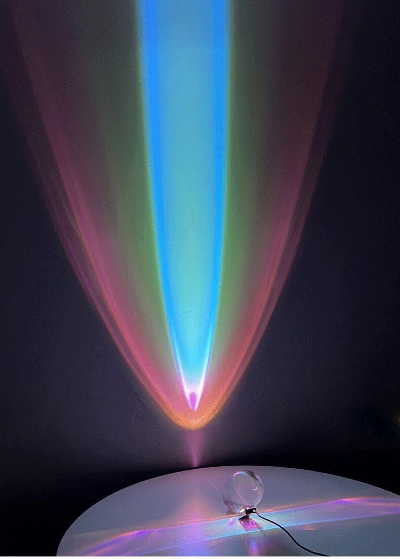 Élodie Crystal LED Table Lamp Modern Ambient Light Projection Decorative Lamp