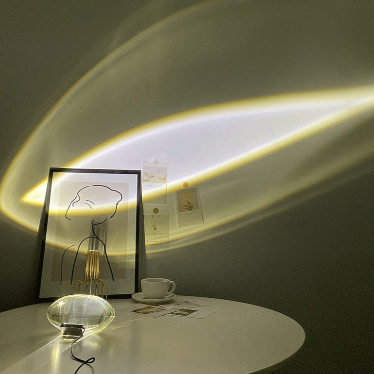 Élodie Crystal LED Table Lamp Modern Ambient Light Projection Decorative Lamp
