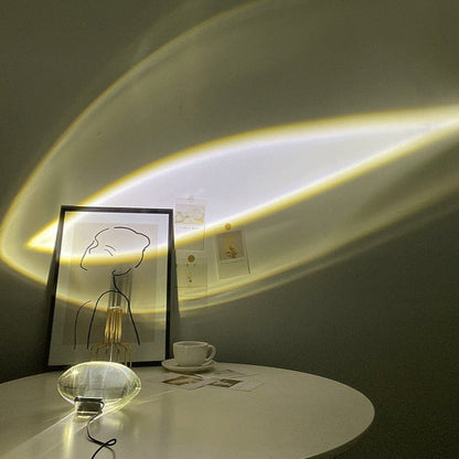 Élodie Crystal LED Table Lamp Modern Ambient Light Projection Decorative Lamp