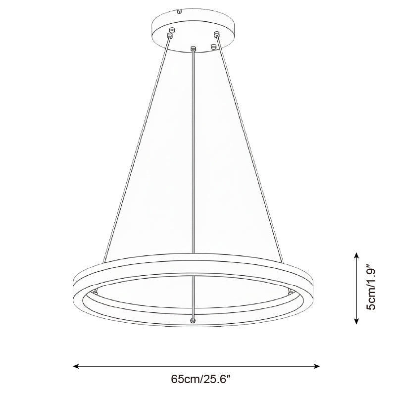 Aurélien Ring Chandelier, Travertine and Wood LED Design