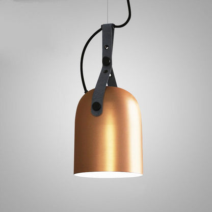 Élise Sonoma Metal & Leather LED Pendant Light