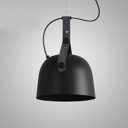 Élise Sonoma Metal & Leather LED Pendant Light