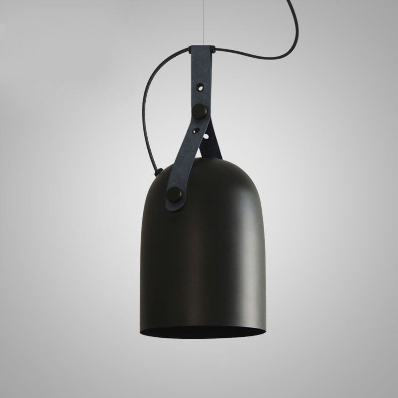 Élise Sonoma Metal & Leather LED Pendant Light