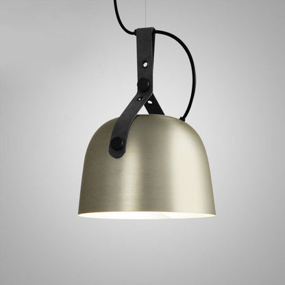 Élise Sonoma Metal & Leather LED Pendant Light