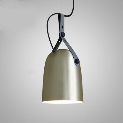 Élise Sonoma Metal & Leather LED Pendant Light