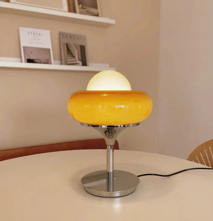 Élise Starburst Retro Glass Chrome LED Table & Floor Lamp
