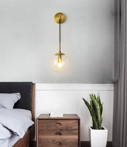Amélie Hanging Glass Globe Wall Sconce