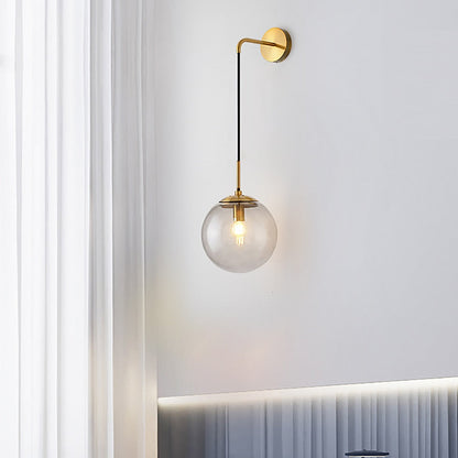 Amélie Hanging Glass Globe Wall Sconce