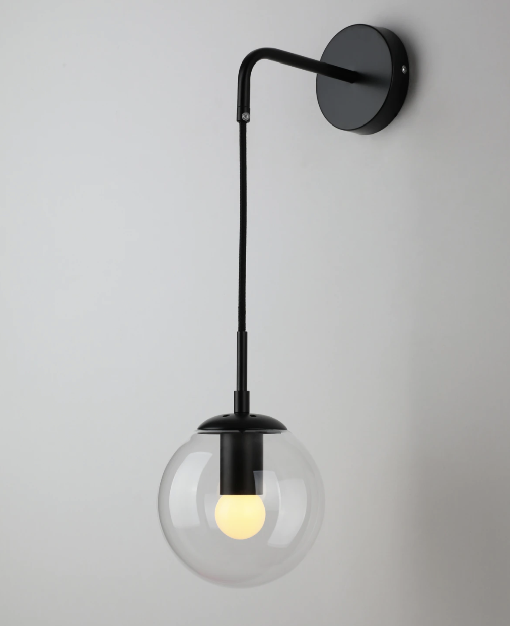 Amélie Hanging Glass Globe Wall Sconce
