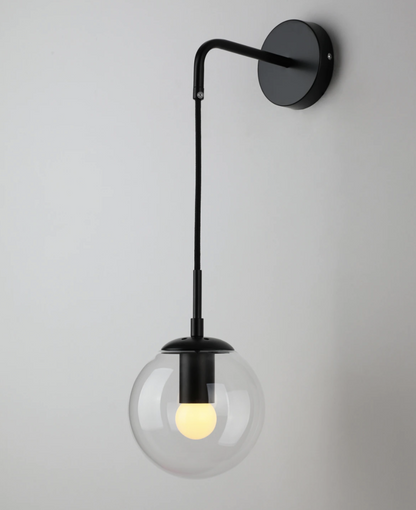 Amélie Hanging Glass Globe Wall Sconce