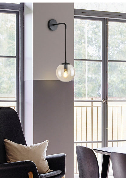 Amélie Hanging Glass Globe Wall Sconce