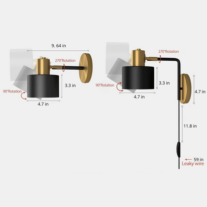 Juliette Stewart Brass & Iron Wall Sconce