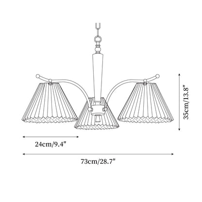 Juliette Pleated Chandelier