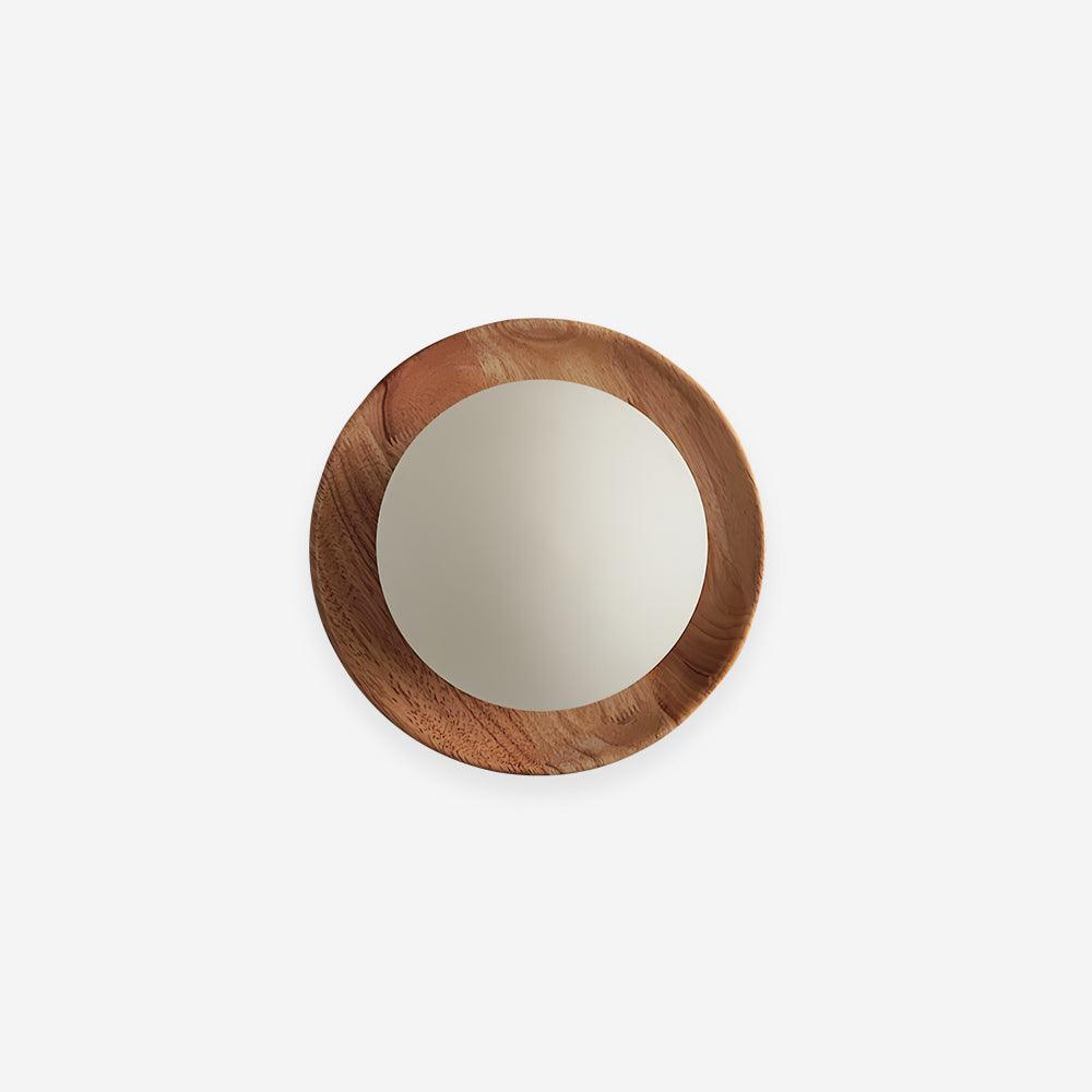 Élina Tablet Wall Lamp with Wood Backplate and LED Glow