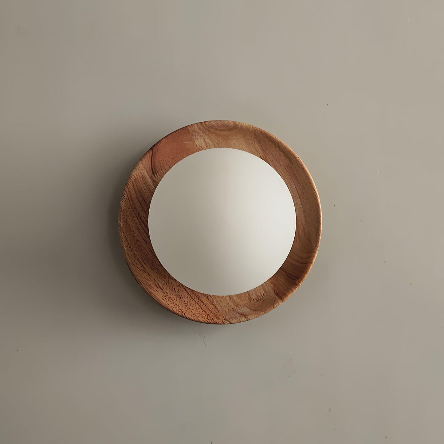 Élina Tablet Wall Lamp with Wood Backplate and LED Glow
