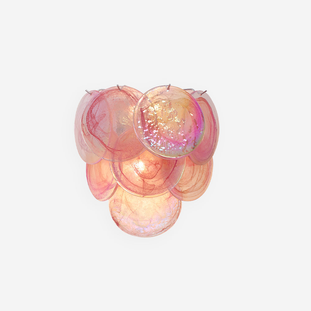 Amélie Hand-Blown Glass Wall Lamp with Metal Accents