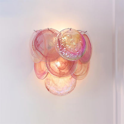 Amélie Hand-Blown Glass Wall Lamp with Metal Accents