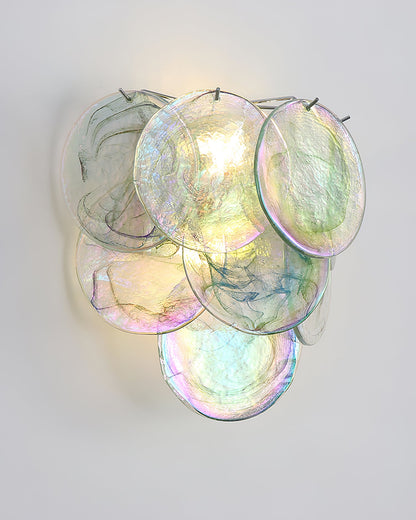 Amélie Hand-Blown Glass Wall Lamp with Metal Accents