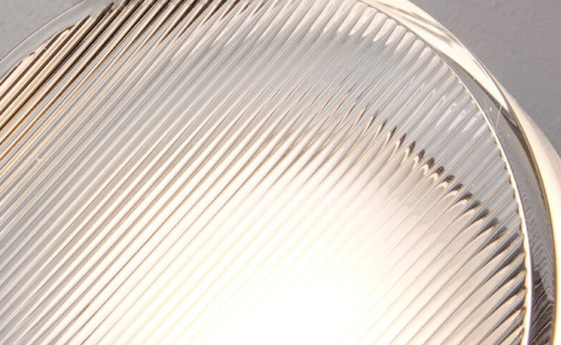 Isabelle Tap Textured Glass & Metal Wall Lamp
