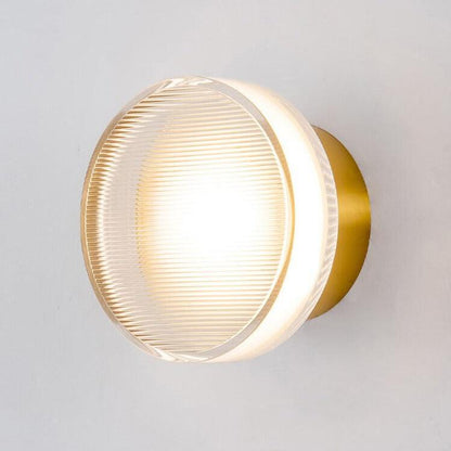 Isabelle Tap Textured Glass & Metal Wall Lamp