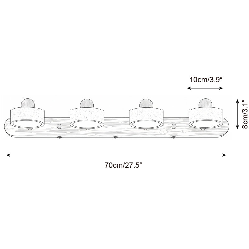 Élodie Tavros Stone Wall Lamp with Adjustable LED Heads