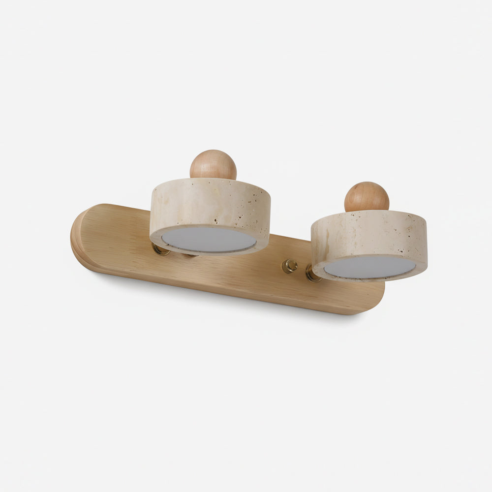 Élodie Tavros Stone Wall Lamp with Adjustable LED Heads