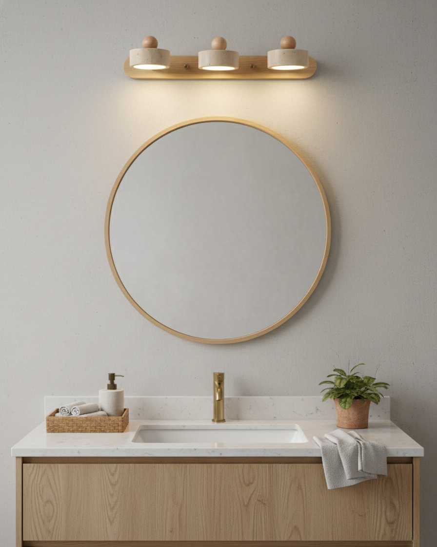 Élodie Tavros Stone Wall Lamp with Adjustable LED Heads