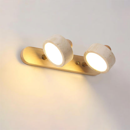 Élodie Tavros Stone Wall Lamp with Adjustable LED Heads