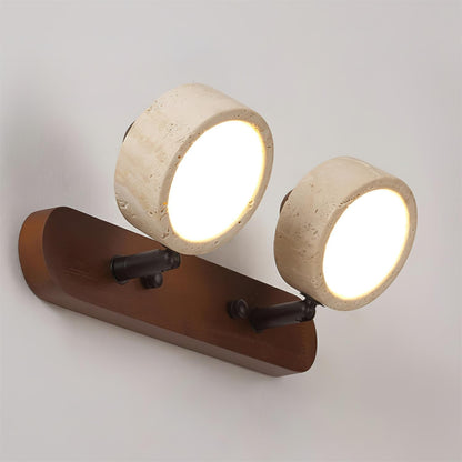 Élodie Tavros Stone Wall Lamp with Adjustable LED Heads