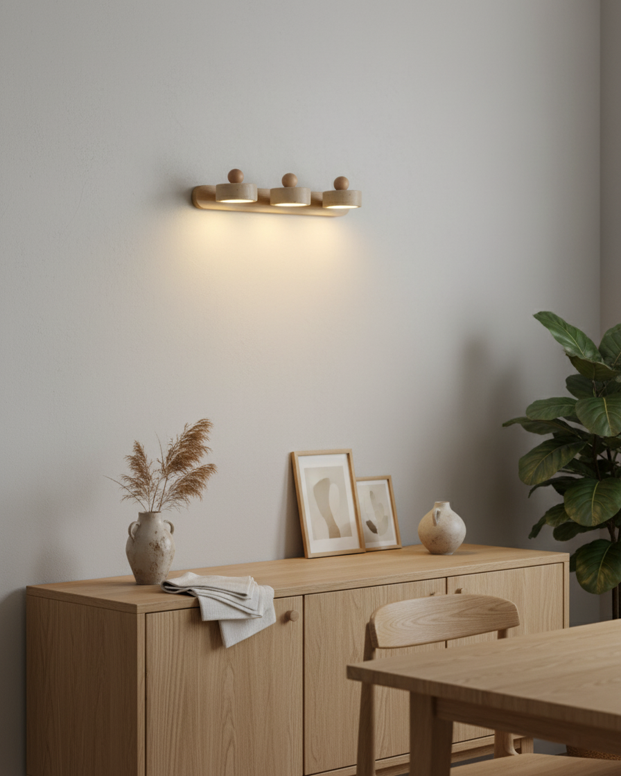 Élodie Tavros Stone Wall Lamp with Adjustable LED Heads