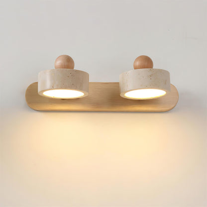 Élodie Tavros Stone Wall Lamp with Adjustable LED Heads