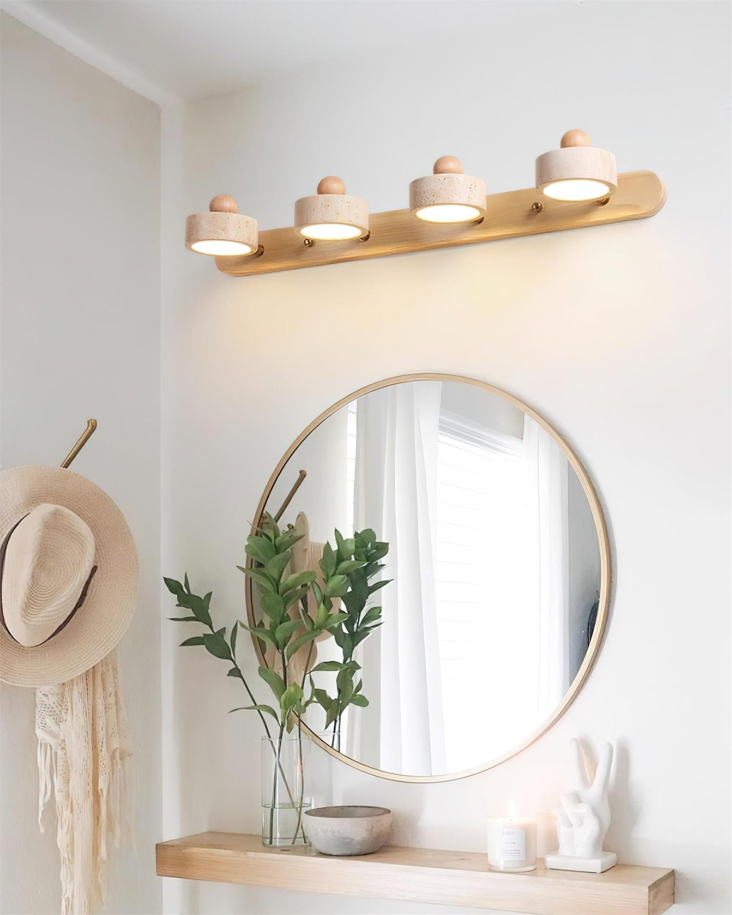 Élodie Tavros Stone Wall Lamp with Adjustable LED Heads