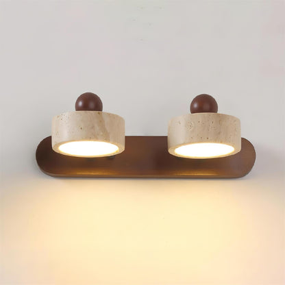 Élodie Tavros Stone Wall Lamp with Adjustable LED Heads