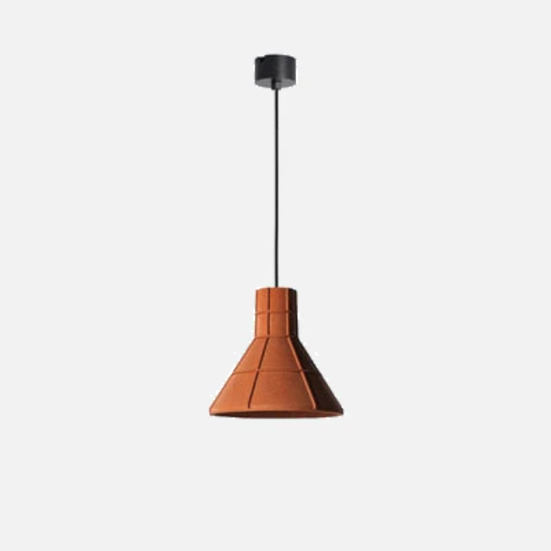 Camille Terracotta Hut Cement Pendant LED Light