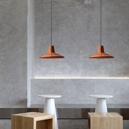 Camille Terracotta Hut Cement Pendant LED Light
