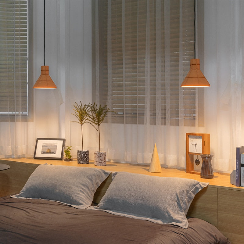 Camille Terracotta Hut Cement Pendant LED Light