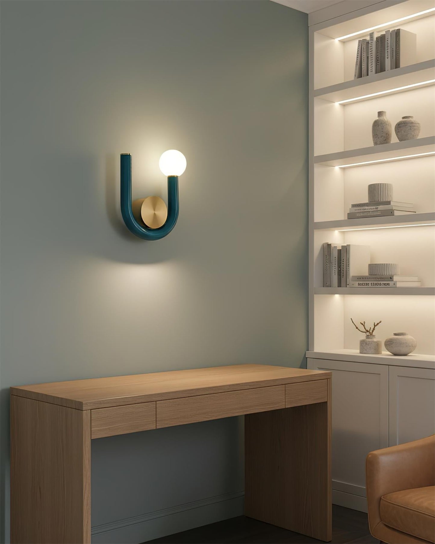 Thalia U Wall Lamp Modern Iron and Acrylic Lighting