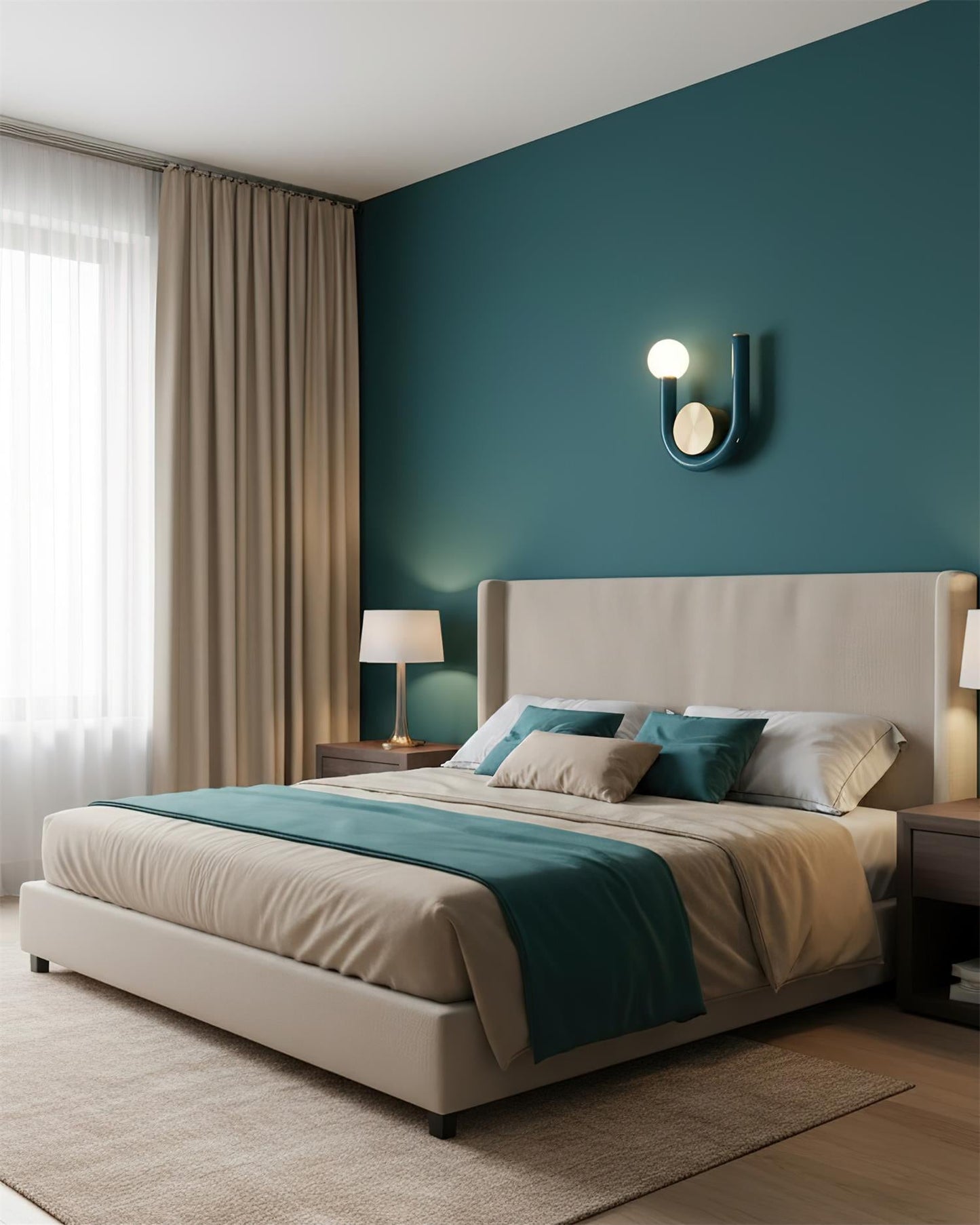 Thalia U Wall Lamp Modern Iron and Acrylic Lighting