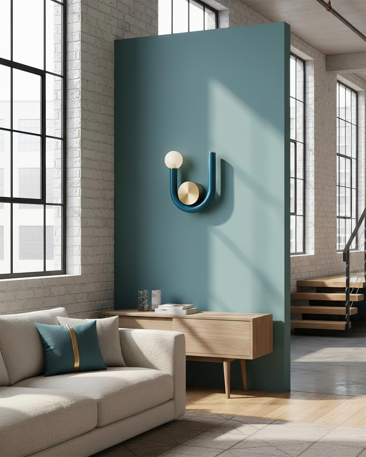 Thalia U Wall Lamp Modern Iron and Acrylic Lighting