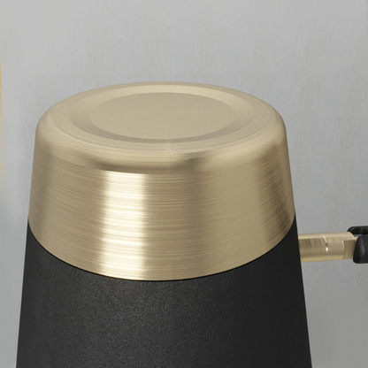 Amélie Black & Gold Industrial Cone Wall Lamp