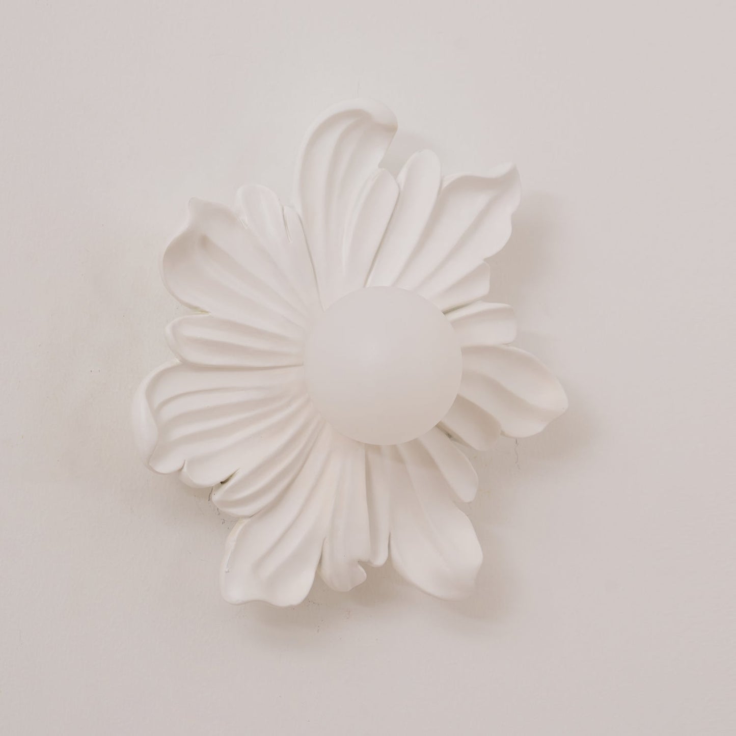 Camille Floral Resin Wall Lamp with Soft Glow Design