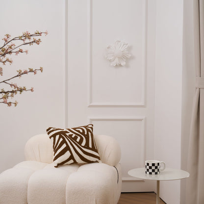 Camille Floral Resin Wall Lamp with Soft Glow Design