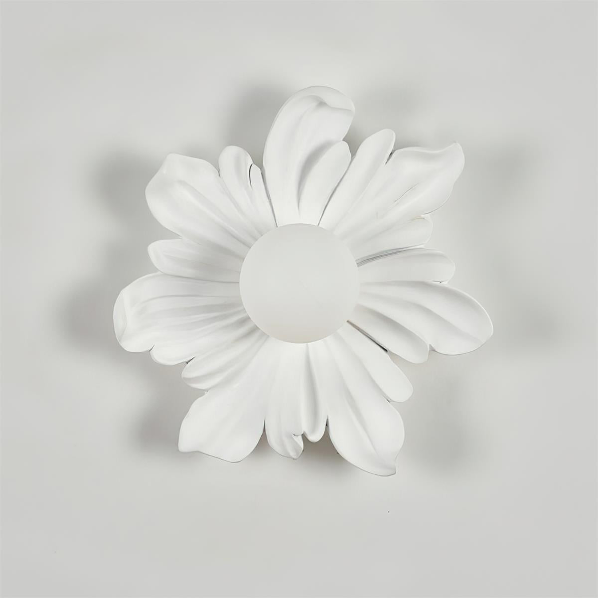 Camille Floral Resin Wall Lamp with Soft Glow Design