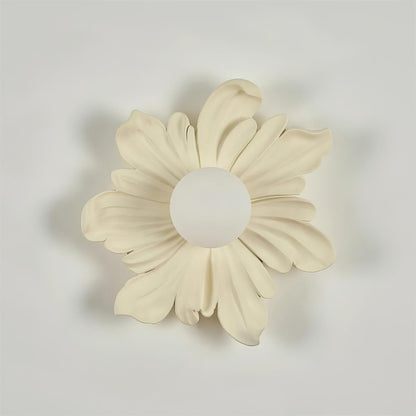 Camille Floral Resin Wall Lamp with Soft Glow Design
