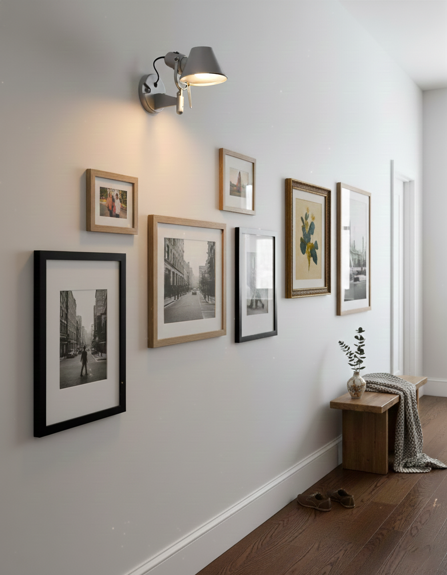 Auriane Adjustable Wall Lamp with Sleek Metal Design