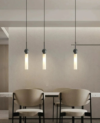 Éloise Tovar Marble Cylinder LED Pendant Chandelier