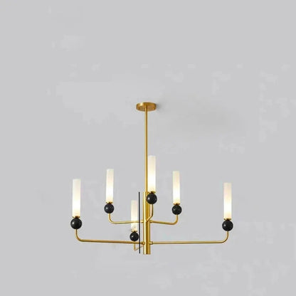 Éloise Tovar Marble Cylinder LED Pendant Chandelier
