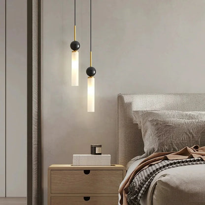 Éloise Tovar Marble Cylinder LED Pendant Chandelier
