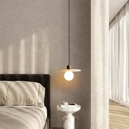 Sophie Travertine Industrial Pendant Light