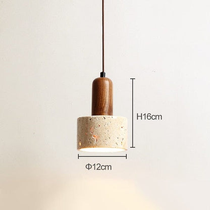 Sophie Travertine Industrial Pendant Light